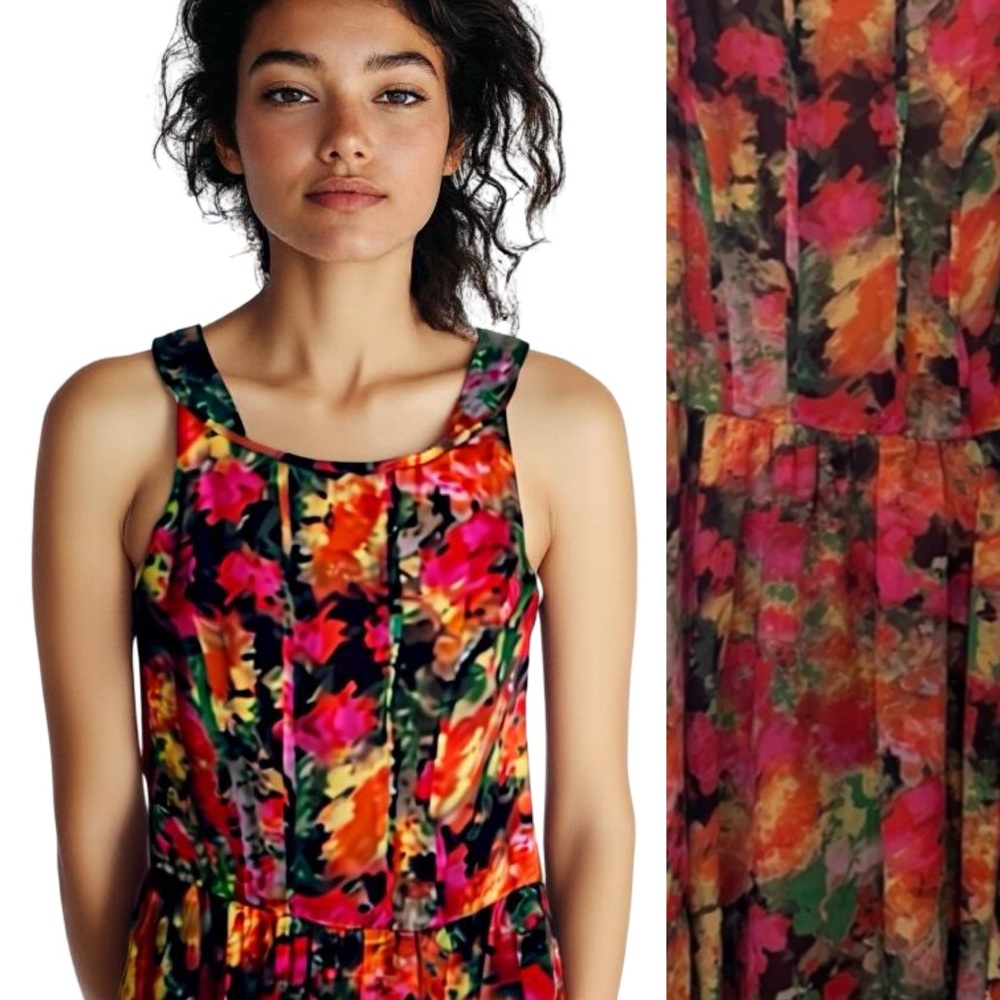 Gianni Bini Floral Midi Dress – Sleeveless – Juniors Size 9